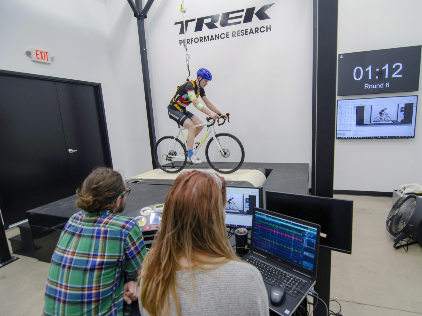 Treadmill for shop bikes