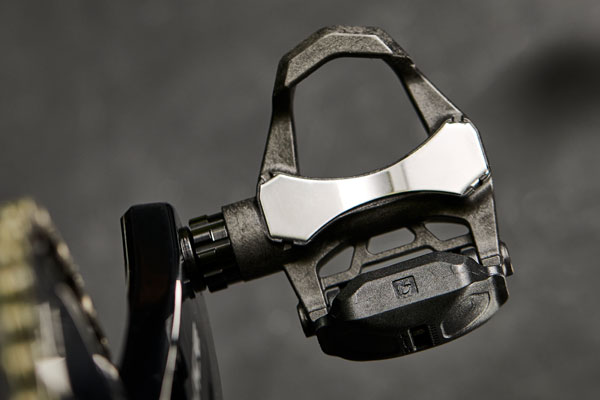 Close-up view of new Bontrager Elite Road pedal