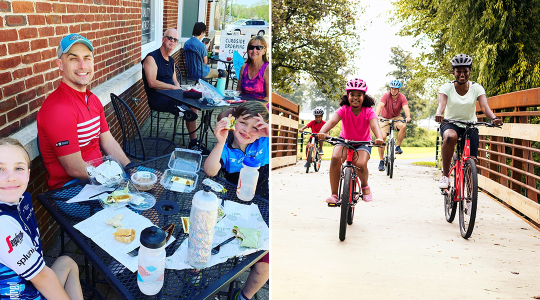 Family and bikes