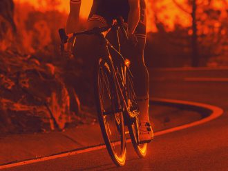 Bike on open road