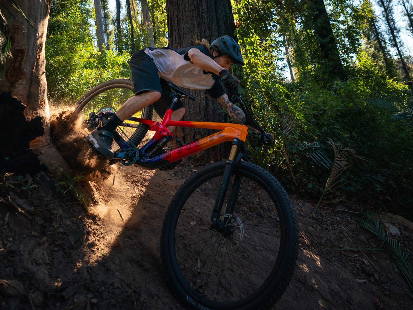 Trek trail shop behind bike