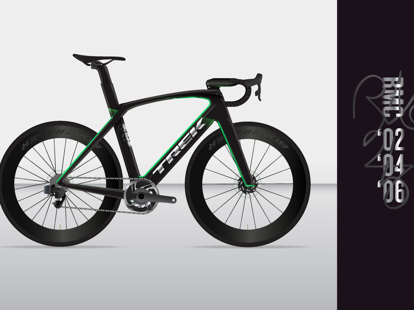 Concept bike art for creating Robbie's P1 Ultimate Madone.
