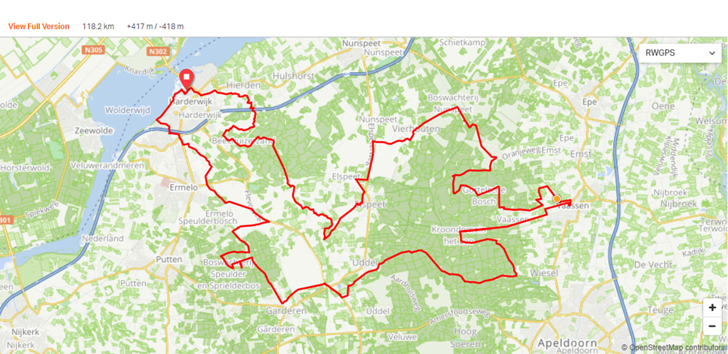 Route Veluwe fietsvakantie
